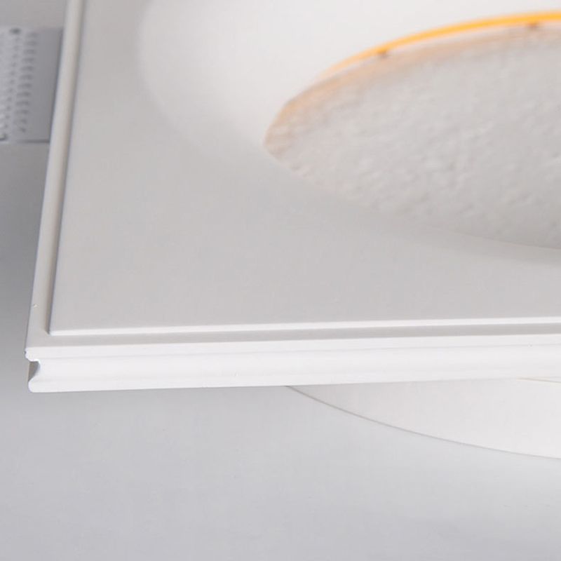 1 Light Circular Wall Mounted Lamps Modern Gypsum Wall Mount Lamp