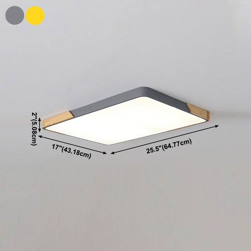 Geometrie Vorm LED-plafondlamp Modern Macaroon Acryl 1-lichts Inbouw voor slaapkamer