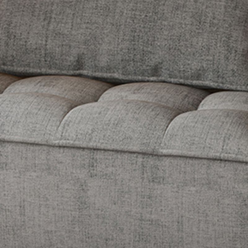 Faux leather Parsons Chair Removable Cushions Armless Chair for Living Room