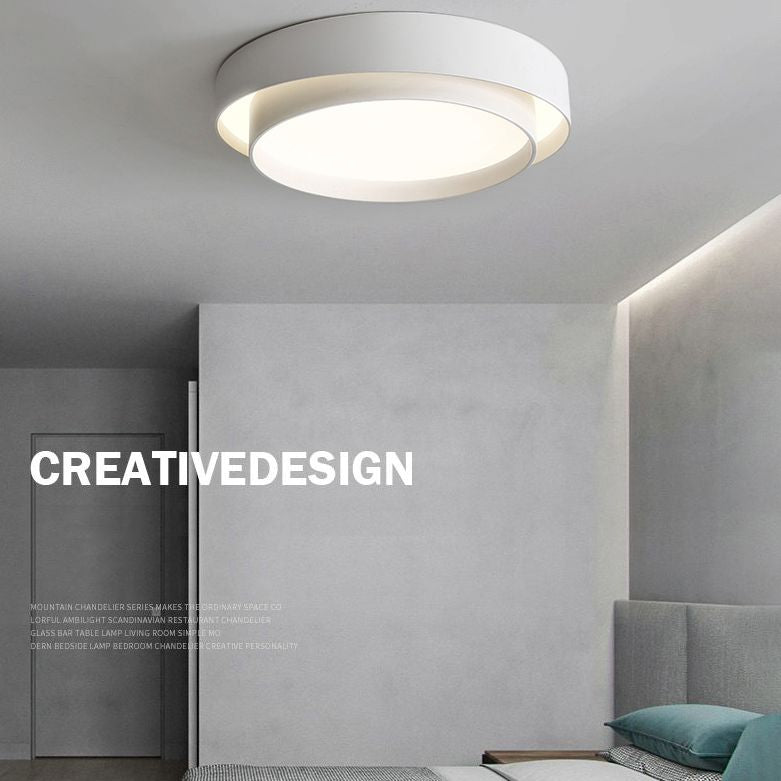 Ronde inbouw plafondlamp Moderne stijl LED metalen plafondlamp