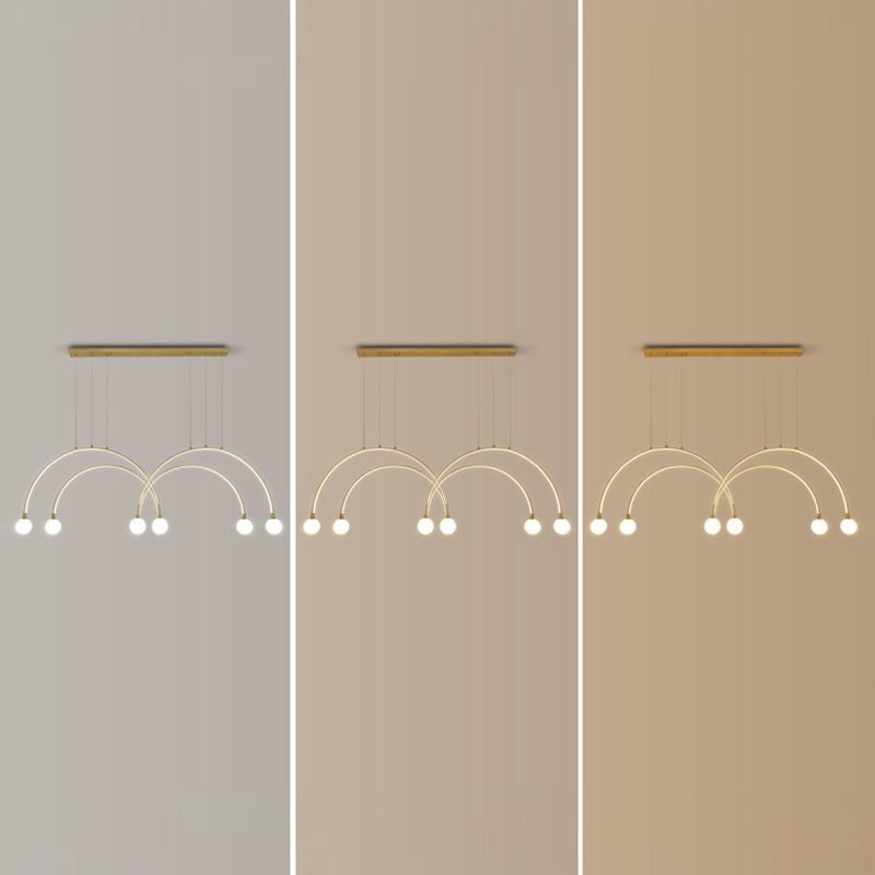 Modern Style Pendant Light LED Ball Shade Chandelier Light for Dining Room Kitchen