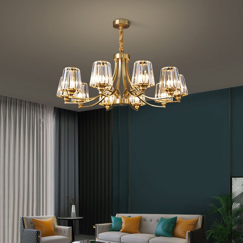 Postmodern Starburst Chandelier Pendant Light Glass Hanging Light Fixtures for Living Room