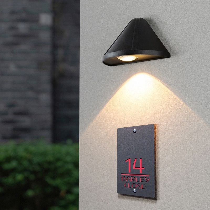 Modern Style Triangle Shade Wall Lamp Metal 1 Light Sconces for Outdoor