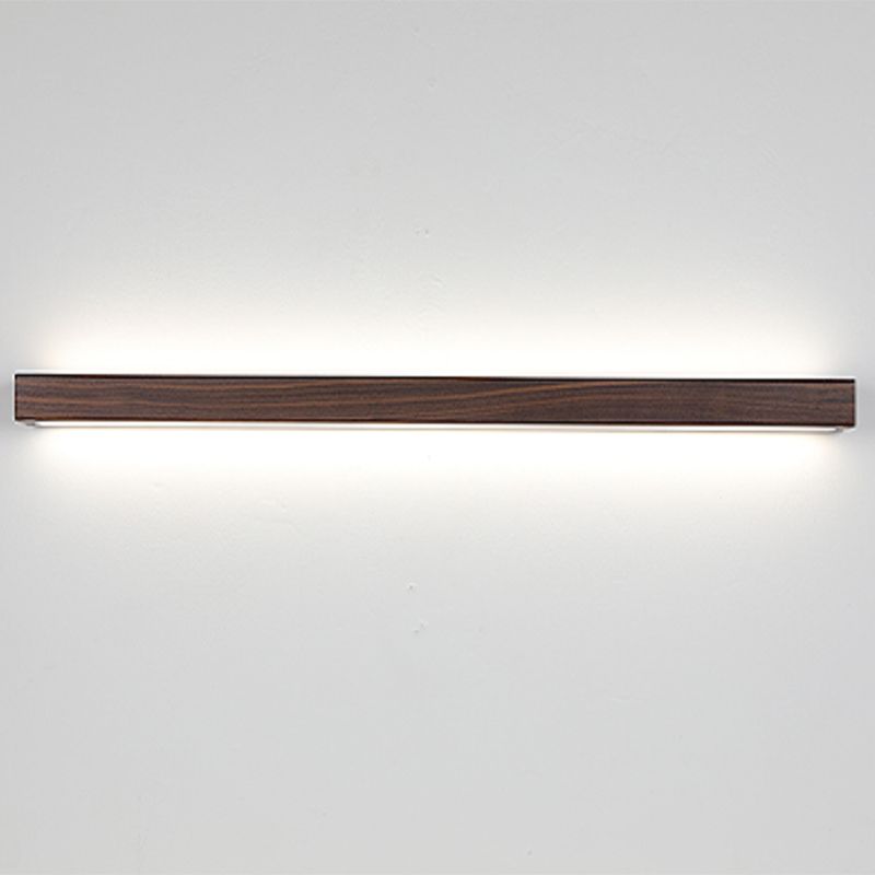 Contemporary Vanity Light Creative Wooden LED Wall Light Sconce for Washroom