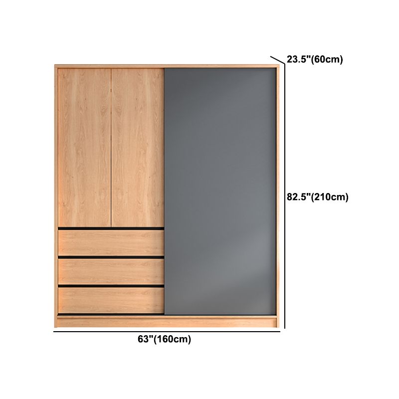 Engineered Wood Wardrobe Cabinet With Drawer Modern Wardrobe Armoire