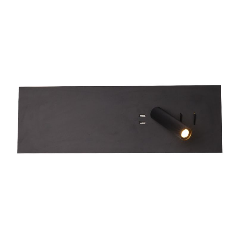Modern Style Rectangle Shape Wall Sconce Metal 2 Lights Sconces for Bedroom