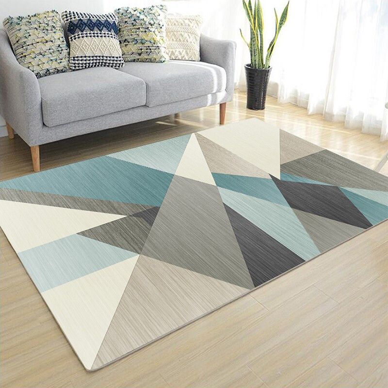 Kunstdecor geometrisch patronen met een patroon multolor eenvoud tapijt polyester kleurbestendige anti-slip machine wasbaar tapijt voor kamer