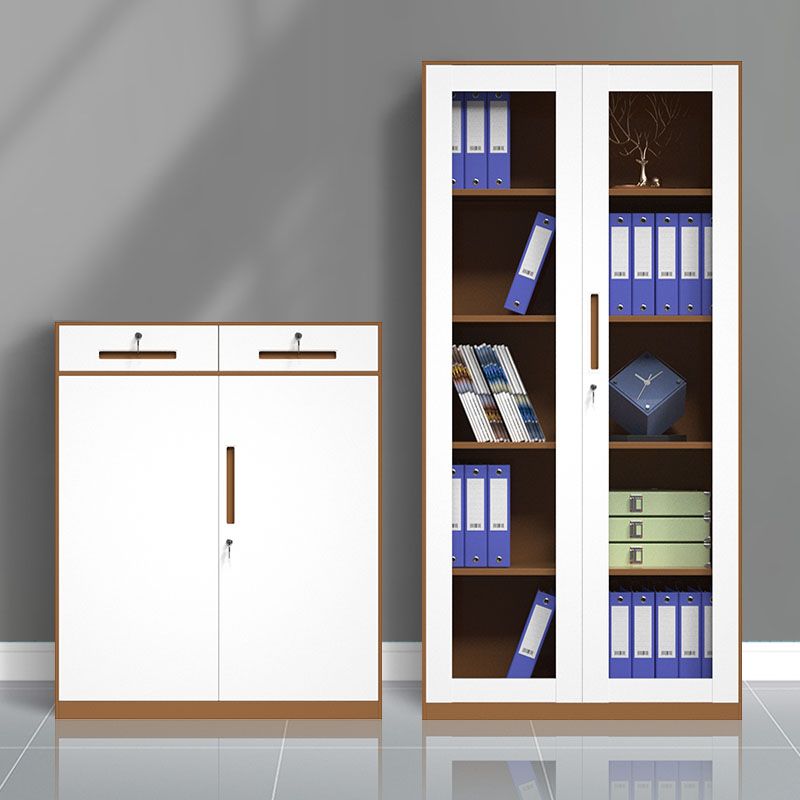 Contemporary File Cabinets Steel Frame Fireproof Vertical File Cabinets with Lock