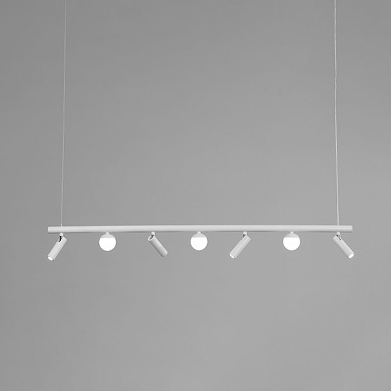 Cylinder Island Lighting Fixtures Contemporary Metal Island Pendant Light for Kitchen