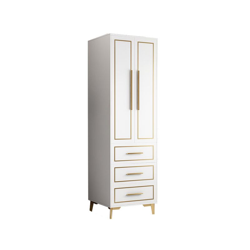 Contemporary Wardrobe Closet with Legs Wooden Wardrobe Armoire
