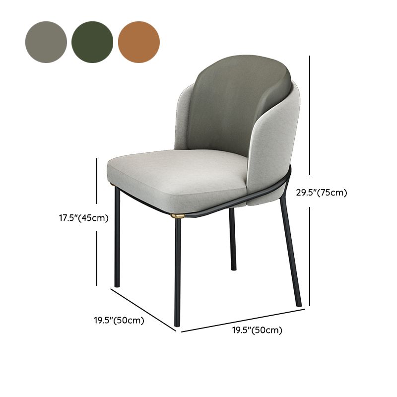 Contemporary Stone Dining Set 1/4/5 Pieces Round Dining Table Set with Padded Chairs