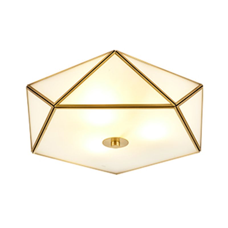 Ceiling Mounted Light Minimalist Glass Close to Ceiling Light for Bedroom