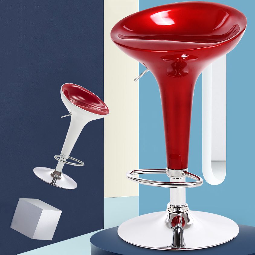 Modern Liftable Rotatable Counter Stool Steel Household Bar Stool with Pedal