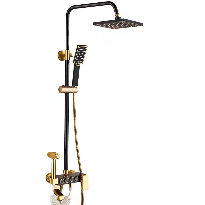 Modern Adjustable Swivel Shower Metal Shower Head Shower Faucet on Wall