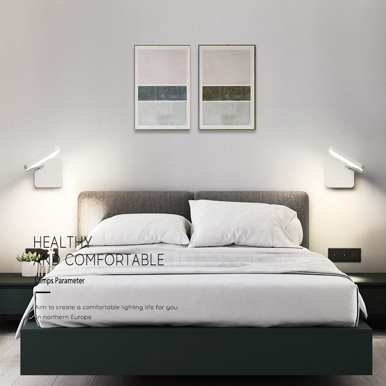 Simplicidad 1 Luz LED LED Splique Metal Rotating Wall Malling Lightsing para cabecera