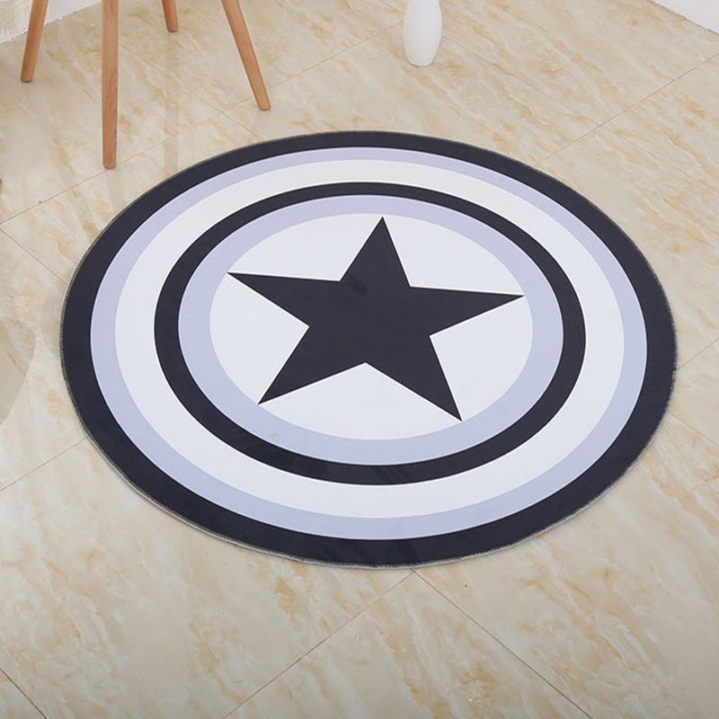 Tapis à motifs tribaux éclectiques Tapis à motifs tribaux Multi-couleurs Tapis à coloration Machine résistante à la machine sans glissement lavable Carpette pour le salon