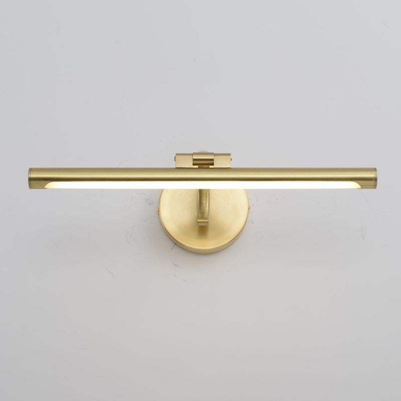 Lampada vanità vanità in rame in stile nordico con tonalità acrilica per camera da letto