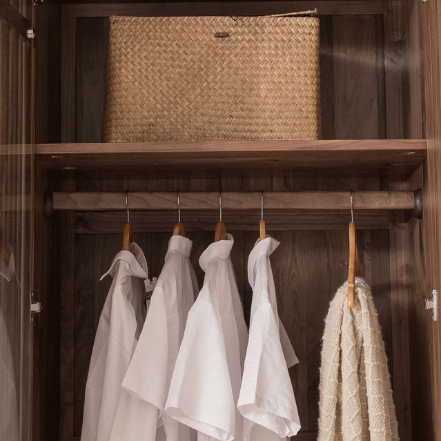 Hinged Modern Wardrobe Armoire Wooden Wardrobe Cabinet with Drawer