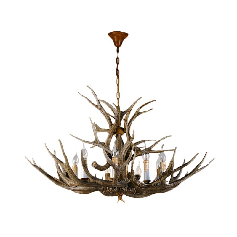 8 ampoules Résine Pendant Lighting