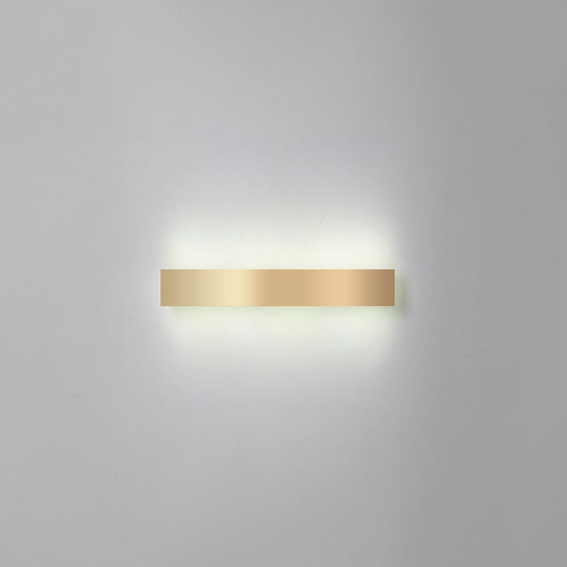 Aluminium staafvormige spoelwand SCONCE Minimalistisch goud vergulde LED -wandlampje voor woonkamer