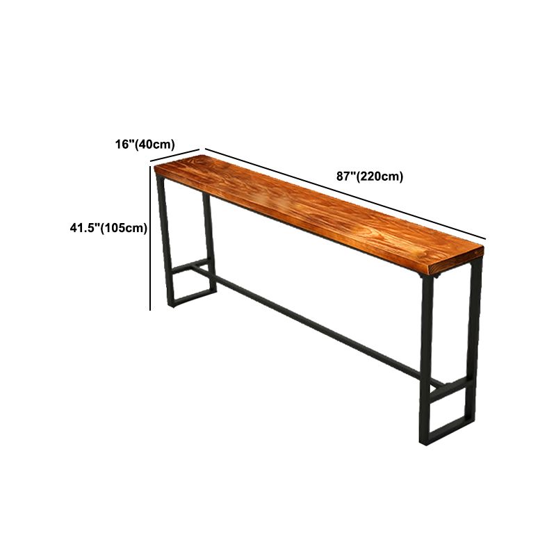 Industrial 1/2/6/11 Pieces Solid Wood Bar Table Set Fixed Counter Set