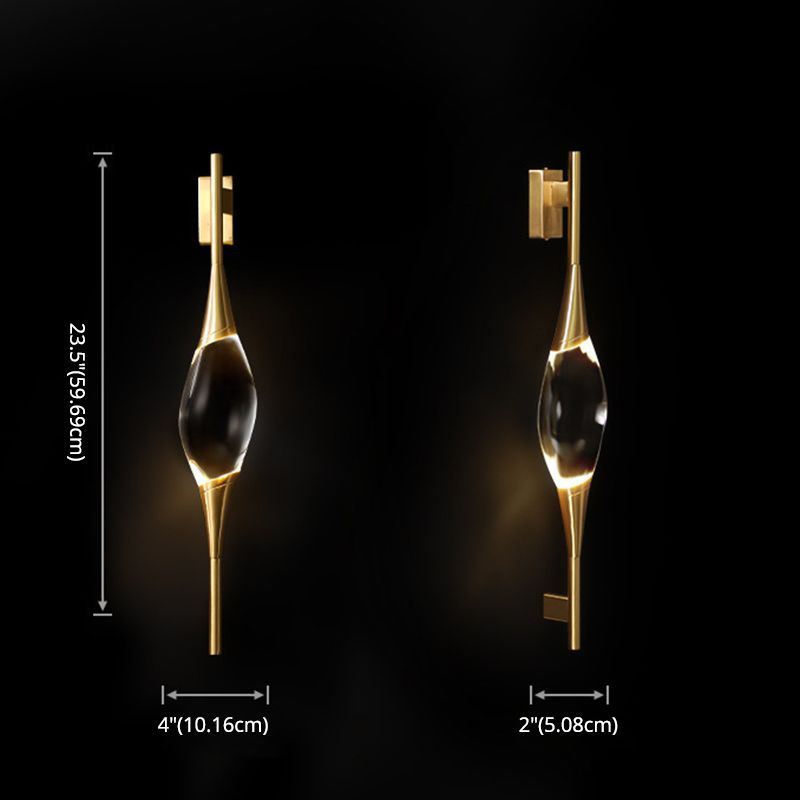 Moderne luxe stijl gewapende sconce verlichtingsarmaturen kristallen wandwanden in gouden afwerking