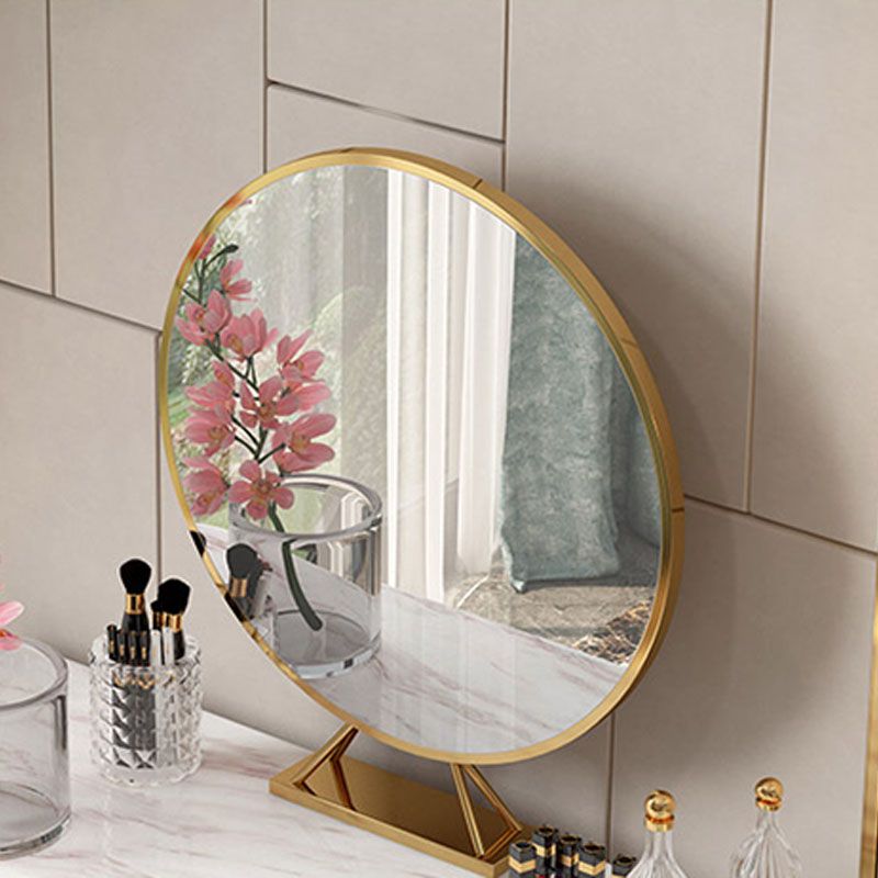 Contemporary Makeup Vanity Set 5-Drawers Vanity Dressing Table Set