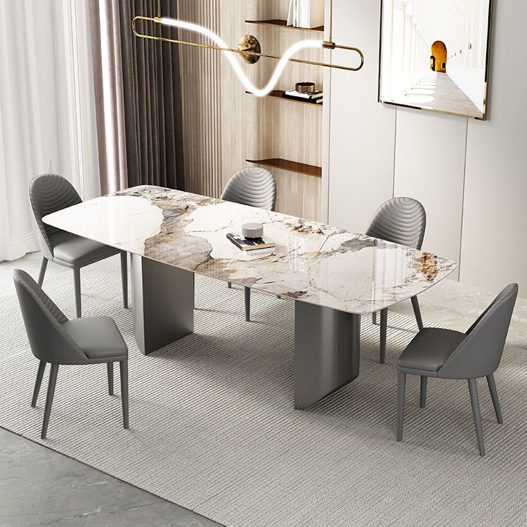 Designer Style 1/3/4/5/6 Pieces Dinette Set Sintered Stone Dining Table and Chairs