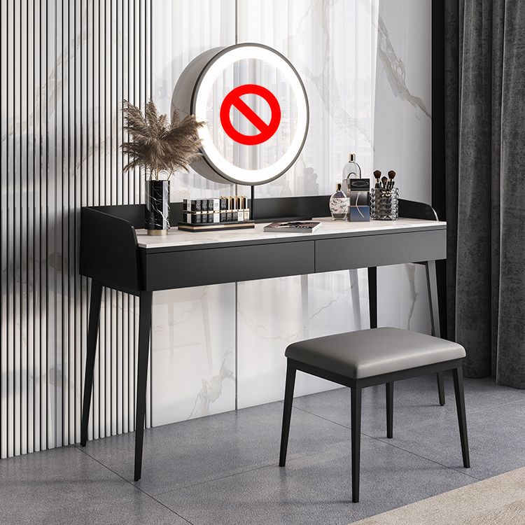 2-Drawer Make-up Vanity Contemporary Makeup Vanity Desk Table