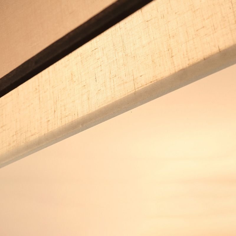 Luminaires encastrés en tissu couleur café, plafonnier traditionnel pour salon