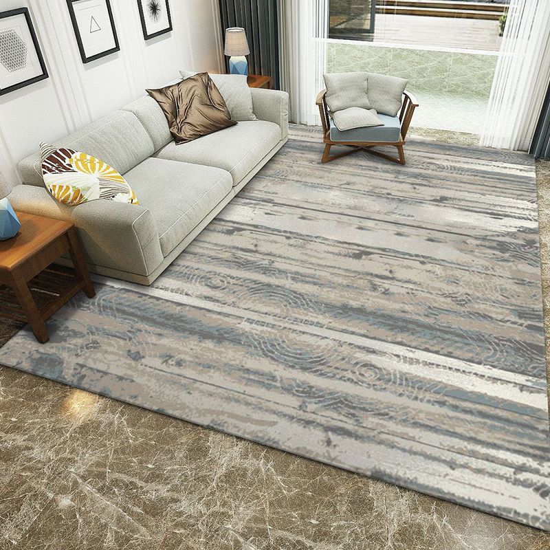 Fashion Modernism Rug Multi Colored Geometric Rug Stain Resistant Machine Wash Anti-Slip Backing Rug for Family Room