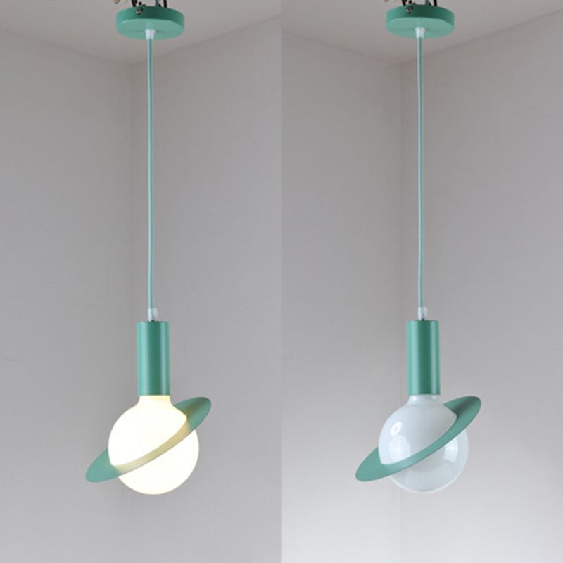 Metal Planet Pendant Ceiling Light Nordic Style Hanging Ceiling Light for Dinning Room