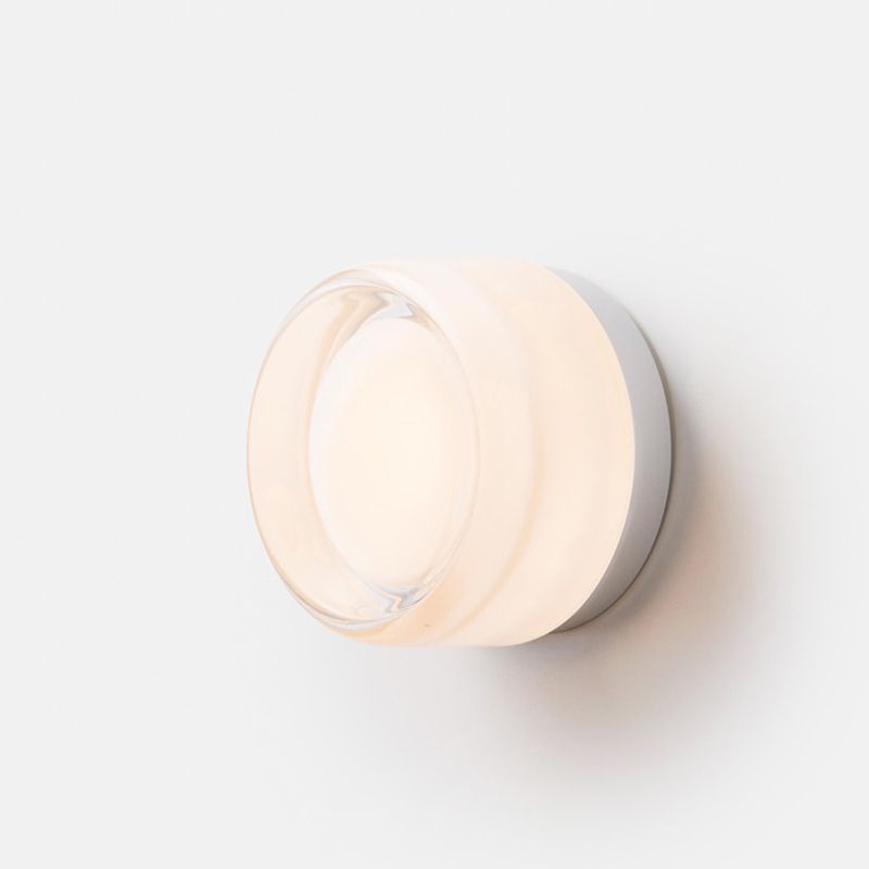 Cylinder Shape Wall Lamp Modern Style Acrylic 1 Lights Wall Light for Living Room