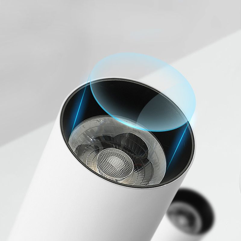 Spot lumineux tubulaire en aluminium pour salon, luminaire encastré moderne à LED