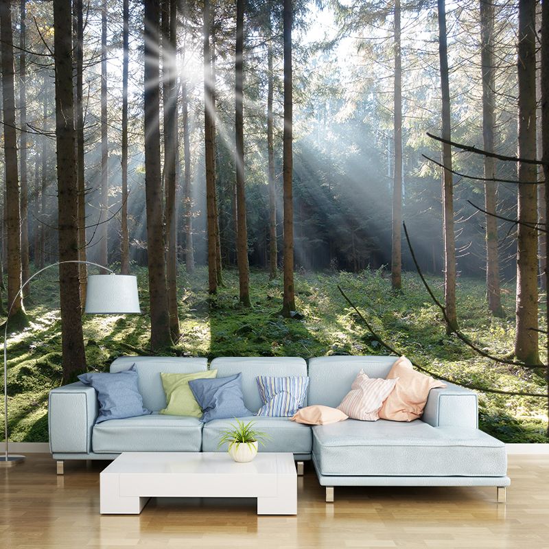 Customized Forest Mural Wall Covering Decorative Mildew Resistant for Bedroom