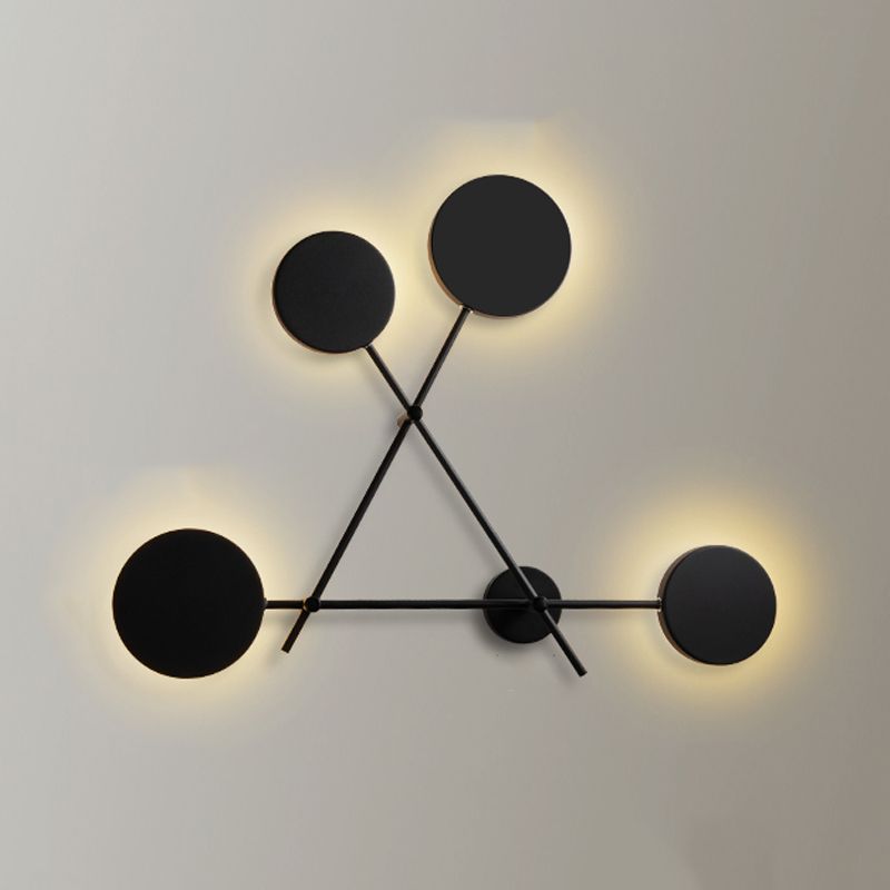 Luce da parete geometrica a 4 luci geometriche a 4 luci per soggiorno per soggiorno