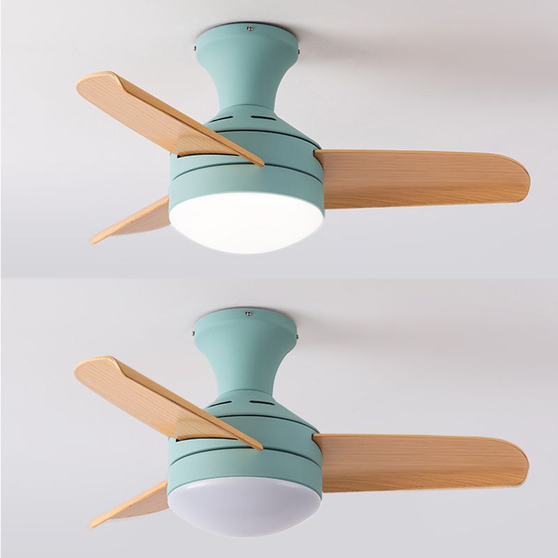 Lampada a ventola del soffitto in stile moderno in metallo a controproteggio a sfioramento della luce