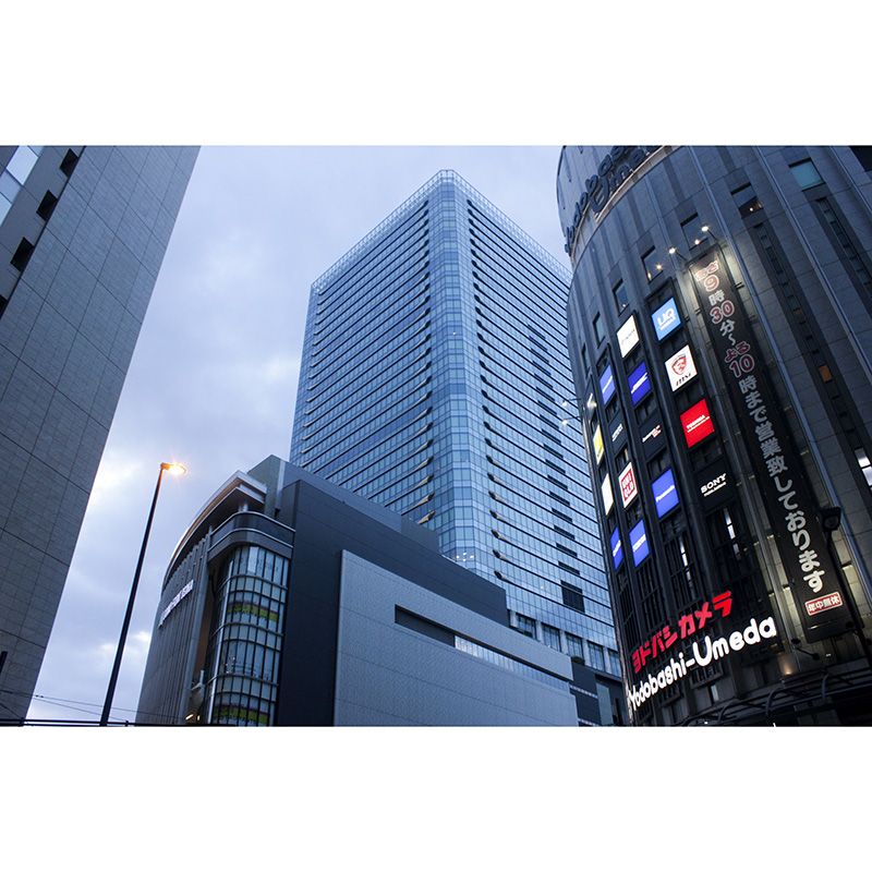 Japanese Urban Architecture Mural Wallpaper Modern Stain-Proofing Wall Art for Meeting Room