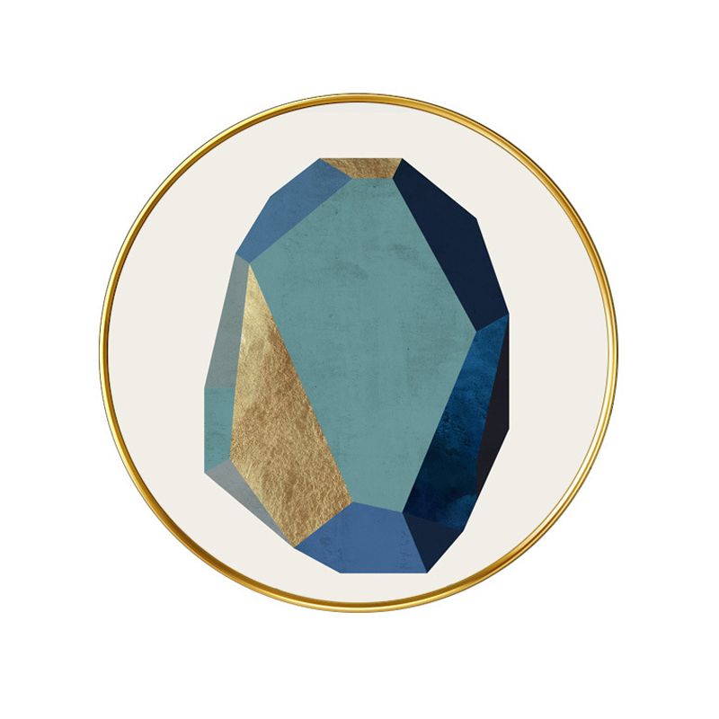 Tissu circulaire diamant mur mural lampe de style minimaliste minimaliste