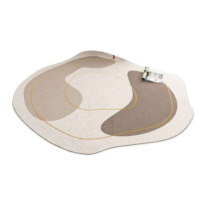 Modern Shaped Design Carpet Indoor Rug Non-Slip Backing Rug for Home Decor