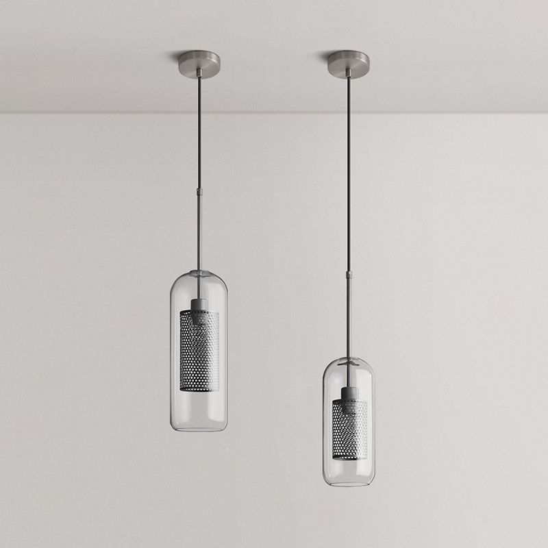 Luce in vetro industriale Ampiccamento a sospensione per il soggiorno per soggiorno