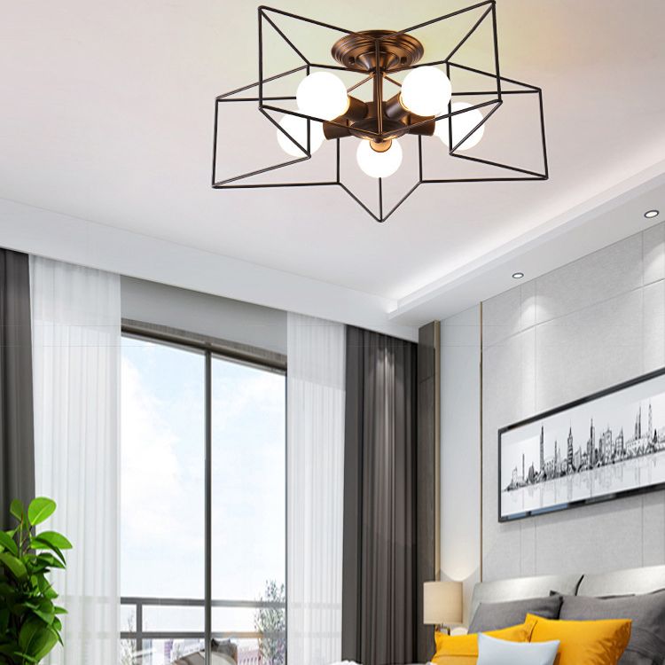 Semi-Flush Ceiling Lights Contemporary Geometric Flush Mount Light Ceiling Light Fixtures