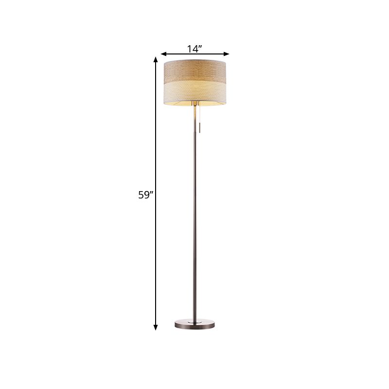 BEIGE PIANO CILINDRO LAMPAGGIO INSTRADA IN MIMENTALE 1 Luce Light Reading Light Light With Pull Chain