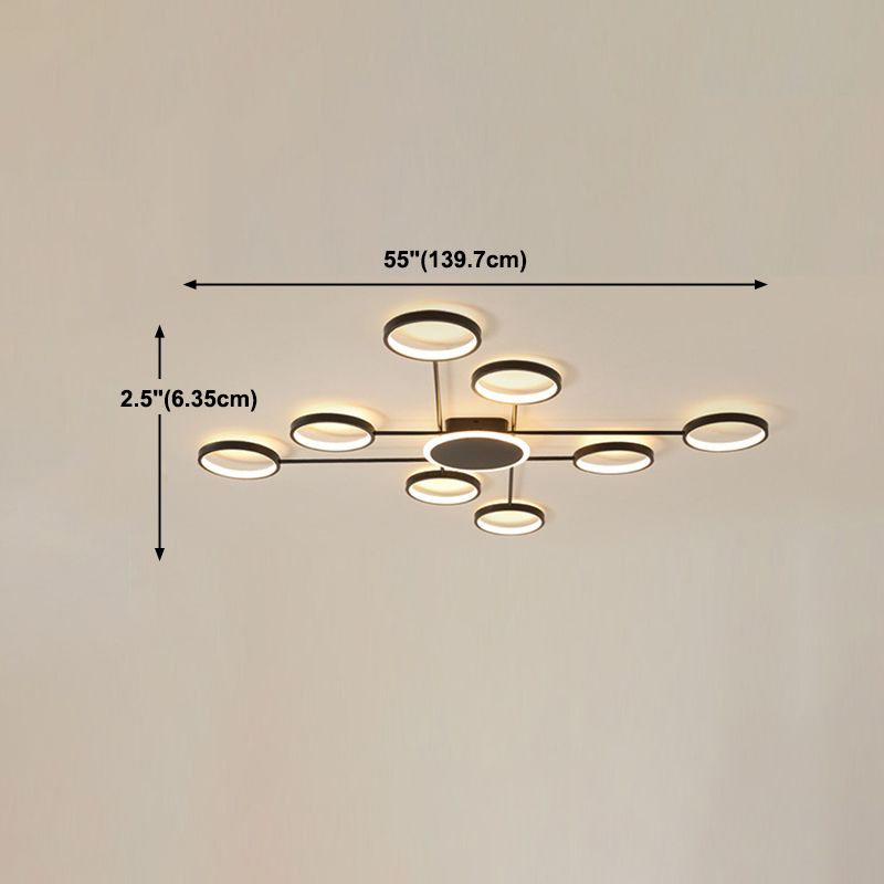 Ringe Metall Deckenmontage Leuchte moderne LED-Deckenleuchte