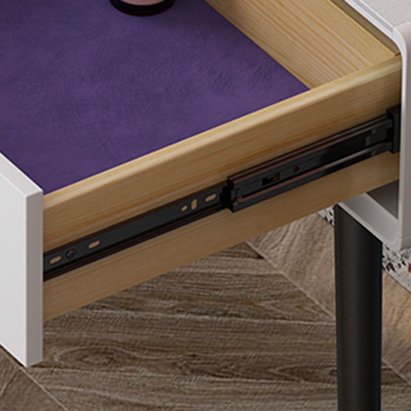 Vanity Stone Makeup Dressing Table Stool Set with Drawer - 31.5" H