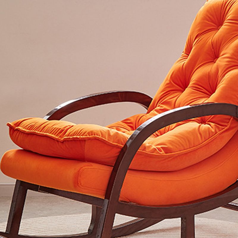Contemporary Style Sofa Rocking Chair Wooden Indoor Rocking Chair for Living Room