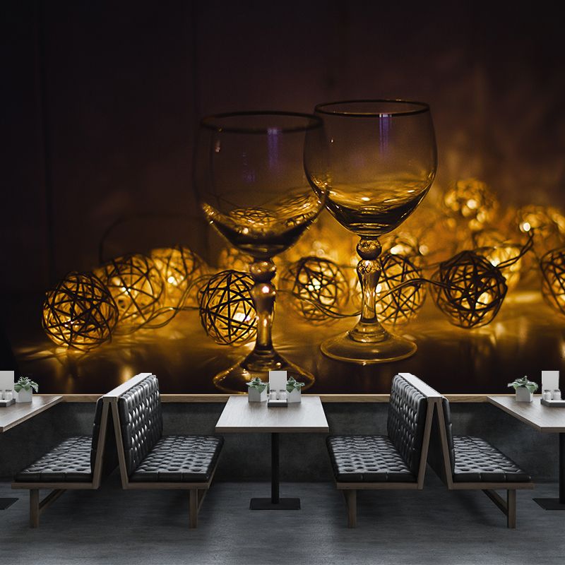 Minimalist Wine Bar Wall Decor Waterproofing, Customized Size Available