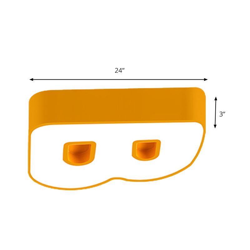 Kids Letter LED Ceiling Mount Light Acrylic Candy Colored Flush Light for Kindergarten