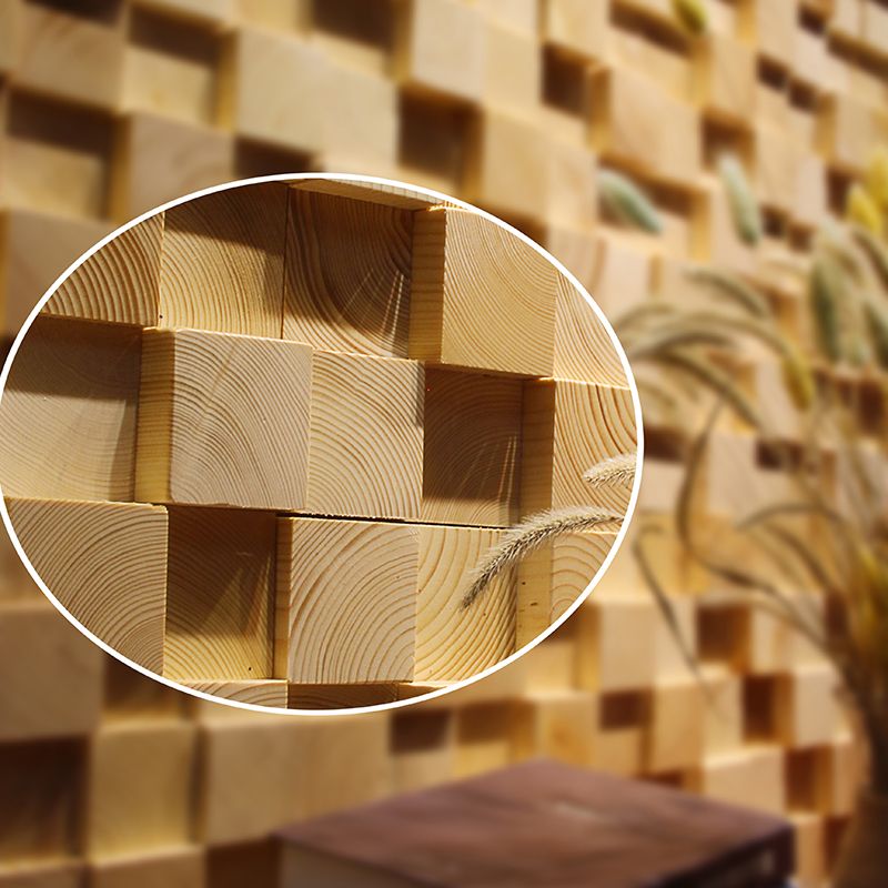 Wood Mosaic Paneling Shiplap Glue Down Indoor Contemporary Wall Paneling