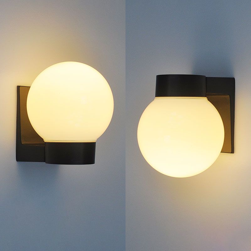 Kugelform Glaswand Licht moderner Stil 1 Leicht Wandmontaged Beleuchtung